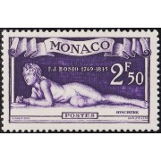 Monaco 317 1948  A la memoria del escultor F. J. Bosio MNH