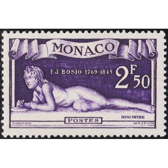 Monaco 317 1948 A la memoria del escultor F. J. Bosio MNH Monaco 317 1948 A la memoria del escultor F. J. Bosio MNH