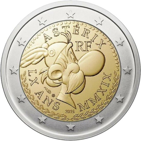 Francia 2019 2 € euros conmemorativos 60º Av de Asterix