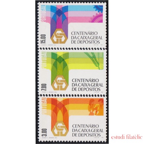 Portugal 1312/14 1976 Centenario de la caja general de depósitos MNH