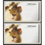 Portugal Atms 2005 Amiel Fauna Animales de compañía  Cabeza de cerdo de la India 2v D-69