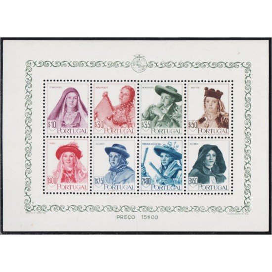 Portugal HB 13 1947 Peinados Regionales MH
