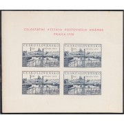 Checoslovaquía HB 15 1950 Exposición nacional de sellos postales MNH