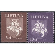 Lituania 483/84 1994 Serie Duque Vitautas a caballo MNH