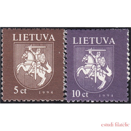 Lituania 483/84 1994 Serie Duque Vitautas a caballo MNH