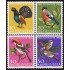 Suiza Switzerland 824/27 1968 Para la juventud Aves Pájaros Birds MNH