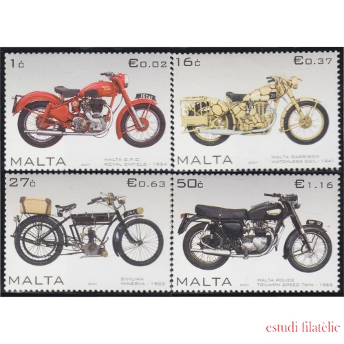 Malta 1480/83 2007 Motocicletas MNH