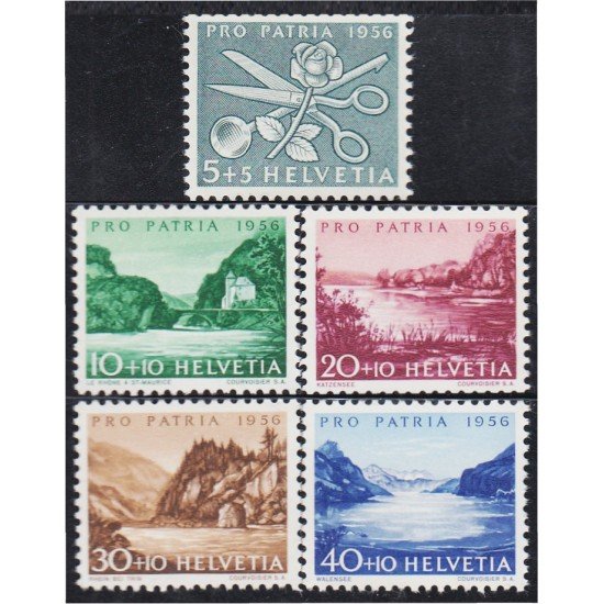 Suiza Switzerland 576/80 1956 Pro Patria MNH Suiza Switzerland 576/80 1956 Pro Patria MNH