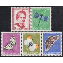 Suiza Switzerland 512/16 1951 Johanna Spyri MNH