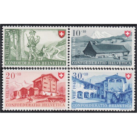 Suiza Switzerland 457/60 1948 Fiesta Nacional MH Suiza Switzerland 457/60 1948 Fiesta Nacional MH