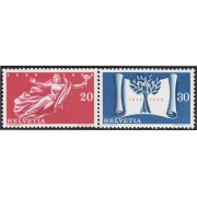 Suiza Switzerland 455/56 1948 Centenario del actual Estado Confederal MH