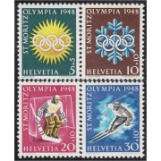 Suiza Switzerland 449/52 1948 Juegos olímpicos de invierno MH