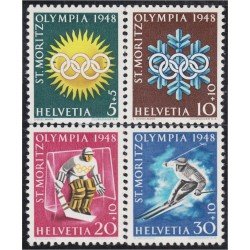 Suiza Switzerland 449/52 1948 Juegos olímpicos de invierno de San Moritz MH Suiza Switzerland 449/52 1948 Juegos olímpicos de invierno de San Moritz MH