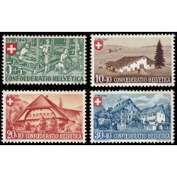 Suiza Switzerland 419/22 1945 Fiesta Nacional MH Suiza Switzerland 419/22 1945 Fiesta Nacional MH