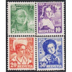 Suiza Switzerland 298/01 1936 Pro juventud H. G. Naegeli MH Suiza Switzerland 298/01 1936 Pro juventud H. G. Naegeli MH