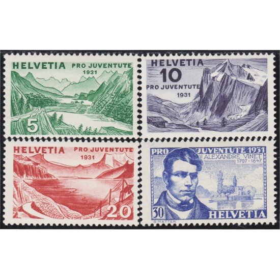 Suiza Switzerland 250/53 1931 Pro juventud Alexandre Vinet Lagos MH Suiza Switzerland 250/53 1931 Pro juventud Alexandre Vinet Lagos MH