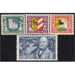 Suiza Switzerland 246/49 1930 Pro juventud Escudos de Villas y Efigies MH Suiza Switzerland 246/49 1930 Pro juventud Escudos de Villas y Efigies MH