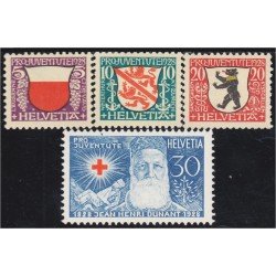 Suiza Switzerland 231/34 1928 Pro juventud Escudos de Villas MH Suiza Switzerland 231/34 1928 Pro juventud Escudos de Villas MH