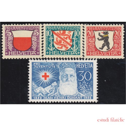 Suiza Switzerland 231/34 1928 Escudos de Villas MH