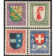 Suiza Switzerland 222/25 1926 Escudo de armas de cantones o Suiza MH