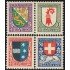 Suiza Switzerland 222/25 1926 Pro juventud Escudo de armas de cantones de Suiza MH