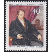 Alemania Berlín 414 1973 Bicentenario del nacimiento Ludwig Tieck MNH 