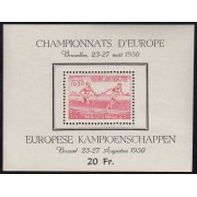 Bélgica HB 29 1950 Campeonato de Europa de Atletismo MNH