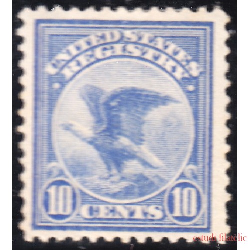 Estados Unidos USA 2 1911 Sellos para cartas registradas MH