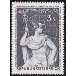 Österreich Austria 937 1961 Congreso de la Banca Internacional por la reconstrucción y el desarrollo MNH Österreich Austria 937 1961 Congreso de la Banca Internacional por la reconstrucción y el desarrollo MNH