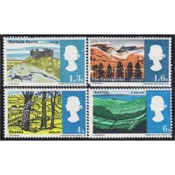 Gran Bretaña 437/40 1966 Paisajes MNH Gran Bretaña 437/40 1966 Paisajes MNH