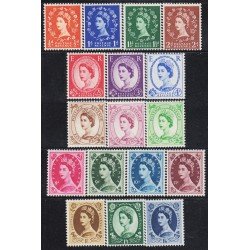 Gran Bretaña 262/78 1952/54 Elizabeth II MNH Gran Bretaña 262/78 1952/54 Elizabeth II MNH