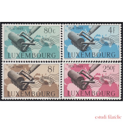 Luxemburgo 425/28 1949 75 Aniversario de la UPU MNH