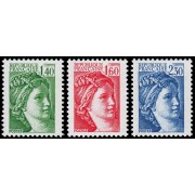 France Francia 2154/56 1981 Sabine de Gandon MNH France Francia 2154/56 1981 Sabine de Gandon MNH