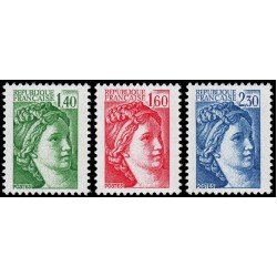 France Francia 2154/56 1981 Sabine de Gandon MNH France Francia 2154/56 1981 Sabine de Gandon MNH