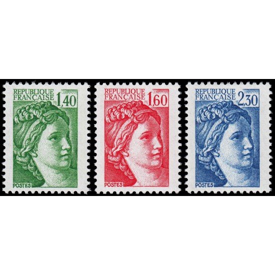 France Francia 2154/56 1981 Sabine de Gandon MNH