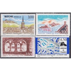 France Francia 3018/21 1996 Lugares turísticos MNH France Francia 3018/21 1996 Lugares turísticos MNH