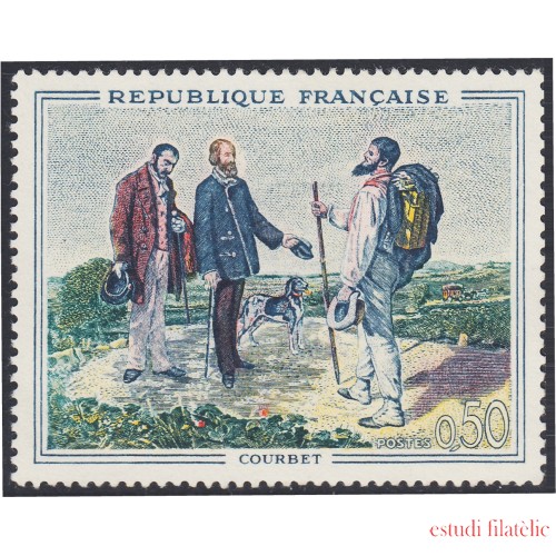France Francia 1363 1962 Pintura de Maitros Courbet MNH