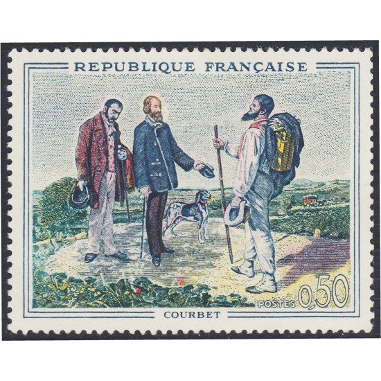 France Francia 1363 1962 Pintura de Maitros Courbet MNH France Francia 1363 1962 Pintura de Maitros Courbet MNH