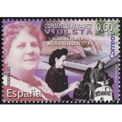 España Spain 5313 2019 Telegrafista Violeta Consuelo Álvarez MNH España Spain 5313 2019 Telegrafista Violeta Consuelo Álvarez MNH
