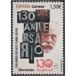 España Spain 5330 2019 130 Años de UGT MNH España Spain 5330 2019 130 Años de UGT MNH