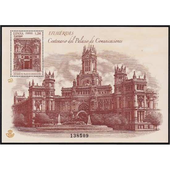 España Spain 5326 2019 Centenario del Palacio de Comunicaciones MNH