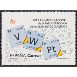 España Spain 5287 2019 Año Internacional de la tabla periódica de los Elementos Químicos MNH Tarifa A2 España Spain 5287 2019 Año Internacional de la tabla periódica de los Elementos Químicos MNH Tarifa A2