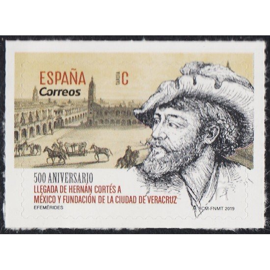 España Spain 5312 2019 LLegada de Hernán Cortés a México MNH Tarifa C España Spain 5312 2019 LLegada de Hernán Cortés a México MNH Tarifa C