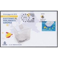 España Spain 5298 2019 Elecciones Parlamento Europeo  SPD Sobre Primer Día