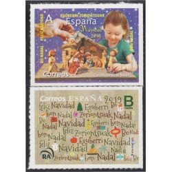 España Spain 5353/54 2019 Navidad Chritsmas MNH Tarifa A Tarifa B
