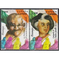 España Spain 5346/47 2019 Mahatma Ghandi e Indira Ghandi MNH