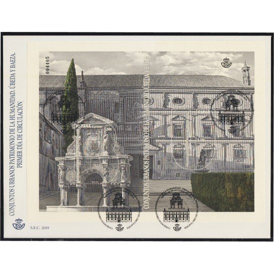 España Spain 5351 2019 Patrimonio Úbeda y Baeza SPD Sobre Primer Día España Spain 5351 2019 Patrimonio Úbeda y Baeza SPD Sobre Primer Día