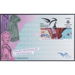 España Spain 5329 2019 Trajes regionales del Mediterráneo SPD Sobre Primer Día España Spain 5329 2019 Trajes regionales del Mediterráneo SPD Sobre Primer Día