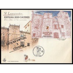 España Spain 5441 2020 Exfilna Virtual por COVID-19 SPD Sobre Primer Día España Spain 5441 2020 Exfilna Virtual por COVID-19 SPD Sobre Primer Día