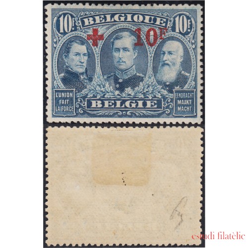 Bélgica 163 1918 Los tres reyes MH